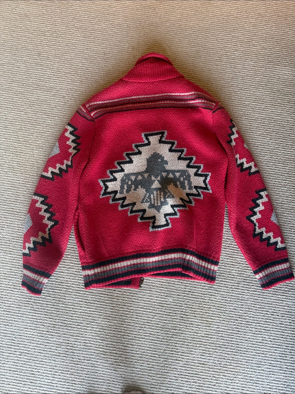 Red Geometric Jacket - Picture 2 of 2